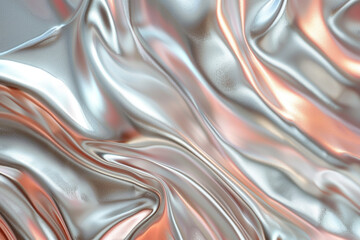 soft swirling patterns of silver and peach, ideal for an elegant abstract background