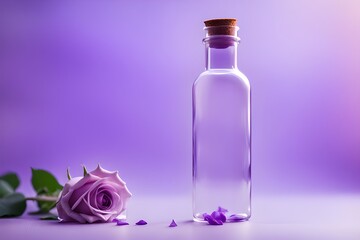 Clear glass bottle