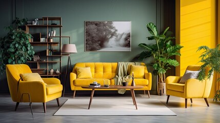 coffee yellow furniture