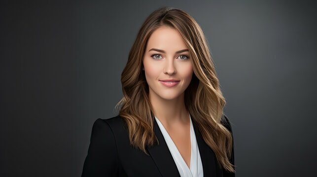 confidence professional headshot gray background