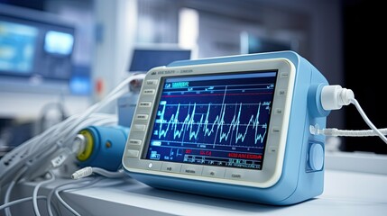 Fototapeta premium monitoring biomedical equipment The second photo shows