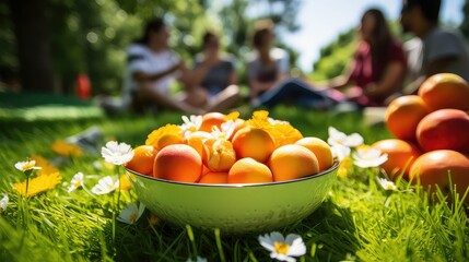 bowl summer orange fruit In the second photograph