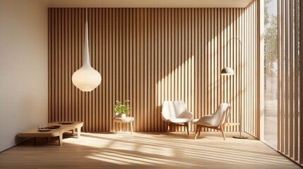 divider light wood slats