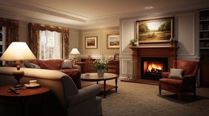 warm retirement home interior