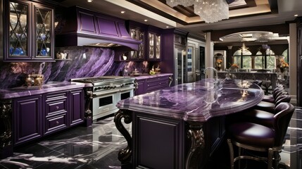grape purple kitchen