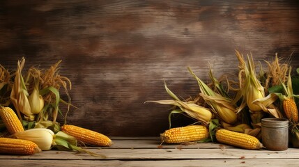 rustic photo corn background