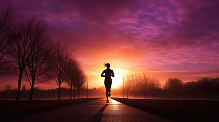 silhouette morning light