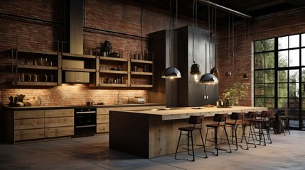 functional modern kitchen interior