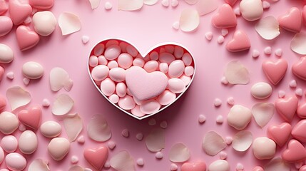 hechocolates pink valentines day background