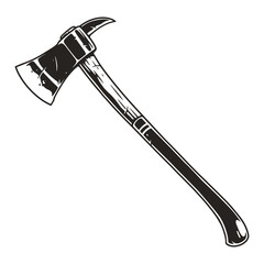 Viking axe monochrome vintage element