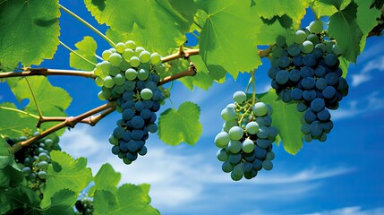 vine healthy grape background