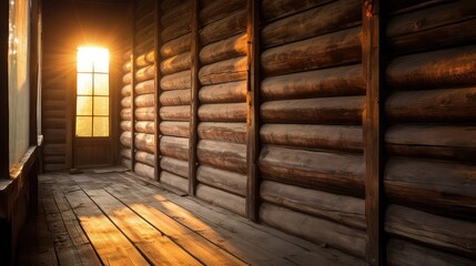 glow light rustic wood