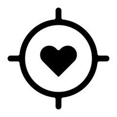 love target glyph icon