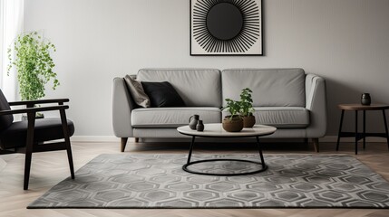 circles heather grey pattern