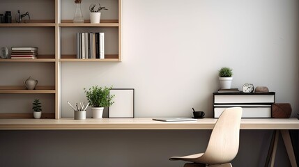 sleek blurred minimalist interior