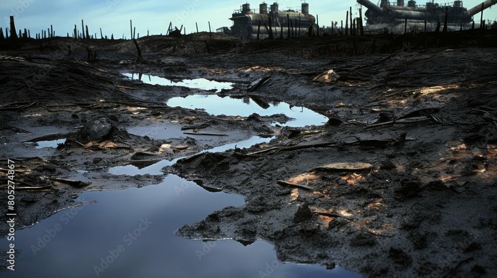 Canvas Prints fracking oil and gas rigging