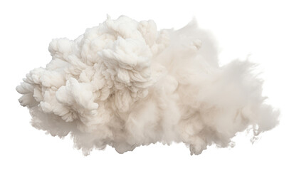 Fototapeta premium beige smoke cloud isolated on transparent background cutout