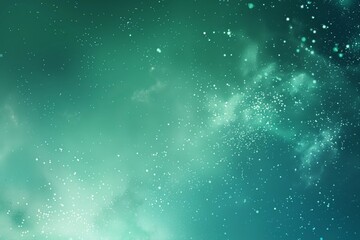 Fototapeta premium Mint green blue grainy color gradient background glowing noise texture cover header poster design