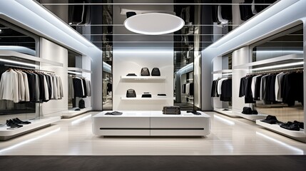 shelves retail store interior