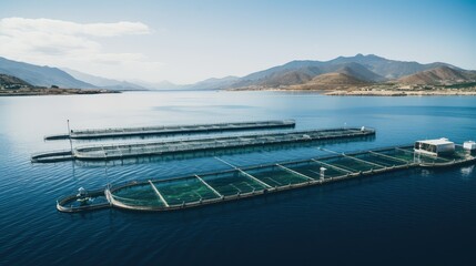 feeding greece fish farm