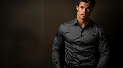 Fototapeta premium elegant dark grey shirt