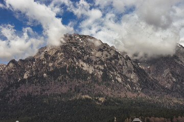 Bucegi mountains covered with clouds Busteni, Romania, Travel Inspirations