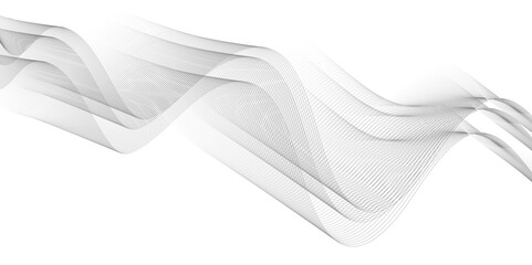 Vector Illustration of the gray pattern of lines abstract background.  Wave with lines created using blend tool.