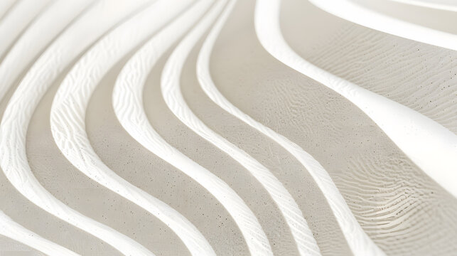 minimalist lines white sand close-up