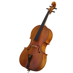 Fototapeta premium 3d render e cello violin with transparent background
