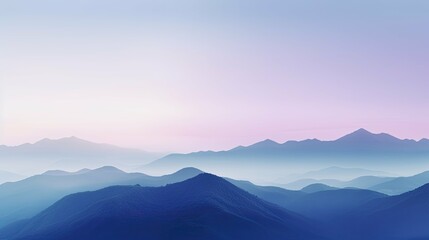 Fototapeta premium mountain purple blue gradient