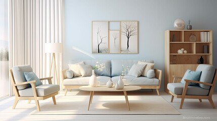 armchairs living room modern interior