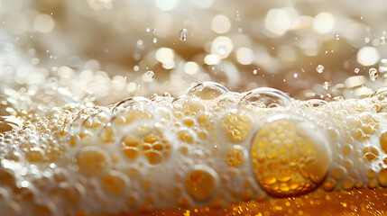 beer foam bubbles