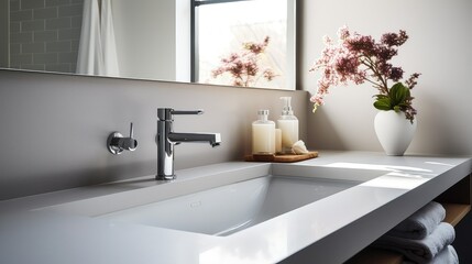 Fototapeta premium smooth gray countertop
