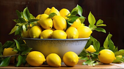 scattered citrus lemon yellow
