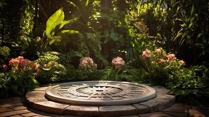 garden sun dial