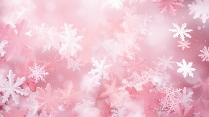 blush pink snowflake background
