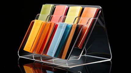 clear acrylic brochure holder