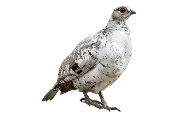 Fototapeta premium Resilient rock ptarmigan in natural spleen isolated on transparent background