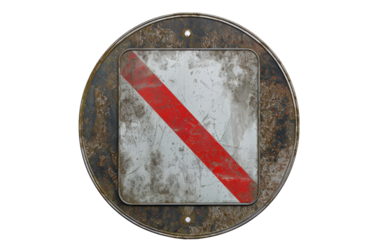 Restricted passage no entry isolated on transparent background