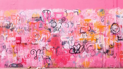 graffiti funky pink