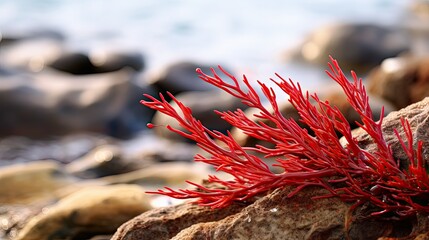 underwater red algae