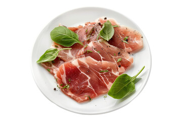 Saltimbocca alla Romana isolated on transparent background