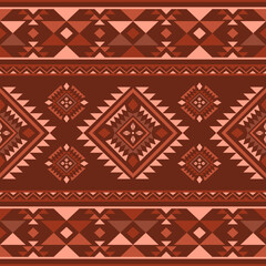 Navajo southwest geometric seamless pattern fabric colorful design for textile printing