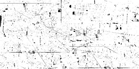 Black grainy texture isolated on white background. Dust overlay. Dark noise granules. Vector design elements, White dust and scratches on a dark