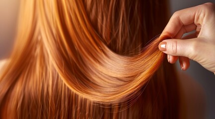 Fototapeta premium Achieving Saturated and Healthy Hair with Enhanced Shine After Dyeing