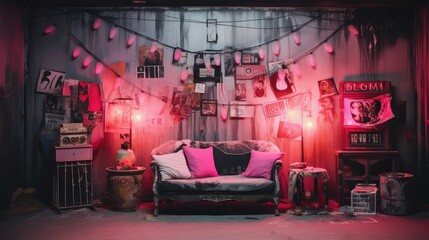 shoot pink grunge background