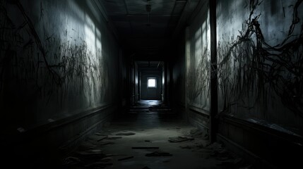 haunting dark corridor