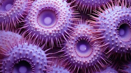 texture purple sea urchins