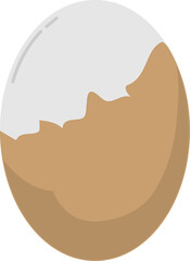 삷은 계란 벡터 일러스트
