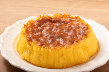 スポンジケーキ　半熟ケーキ